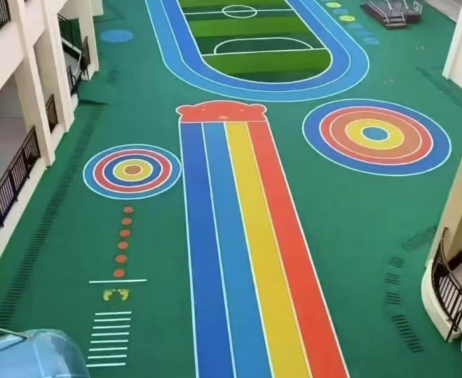 图木舒克市透气型塑胶跑道硅pu球场 - 厂家
